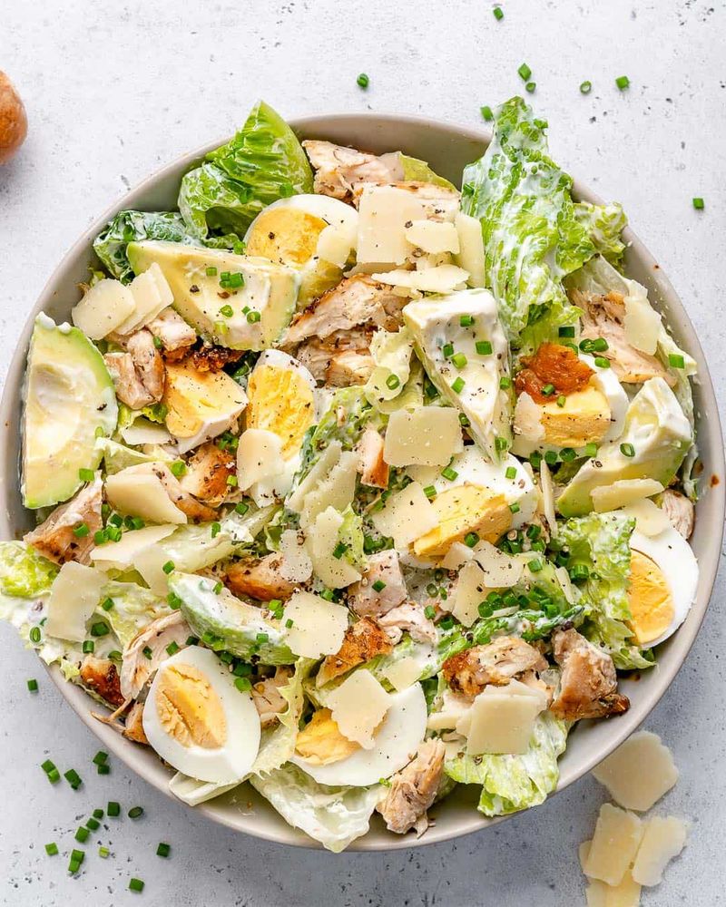 Chicken Caesar Salad (Light Dressing)