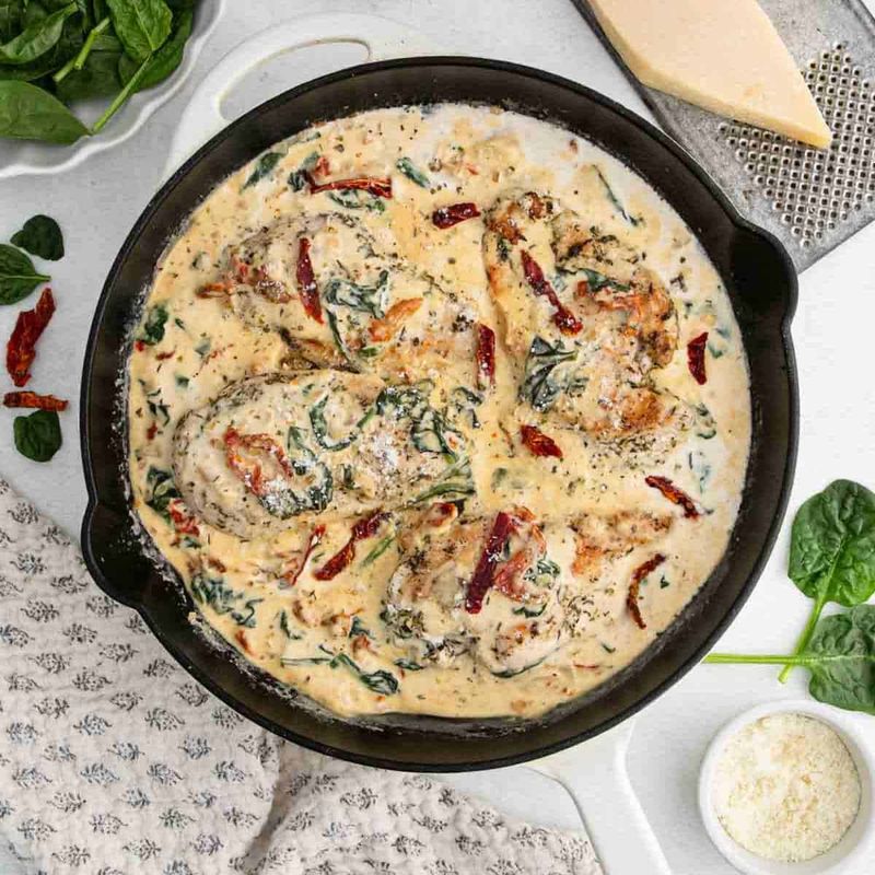 Creamy Tuscan Chicken Skillet