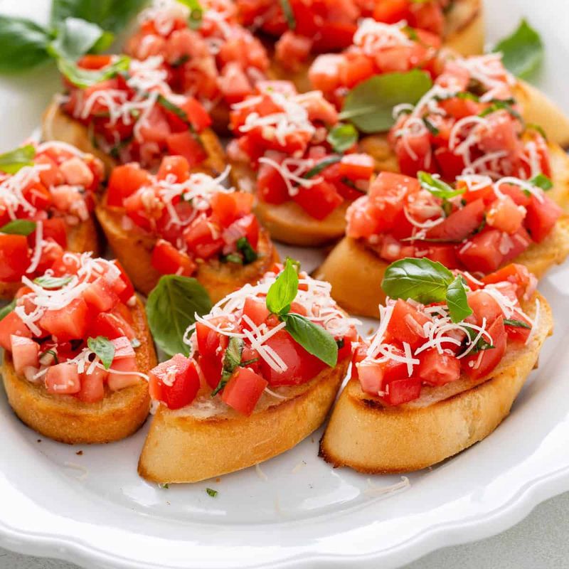 Bruschetta With Tomato And Basil