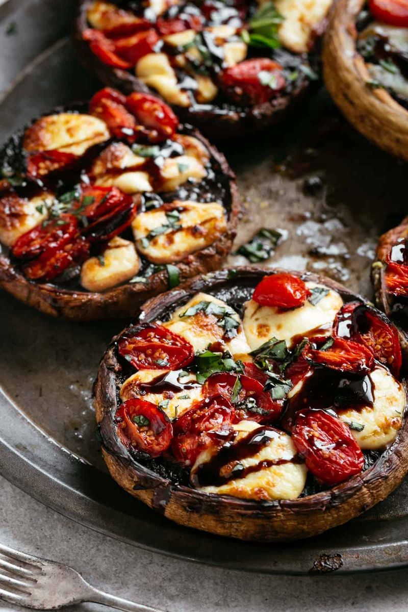 Caprese Stuffed Portobellos