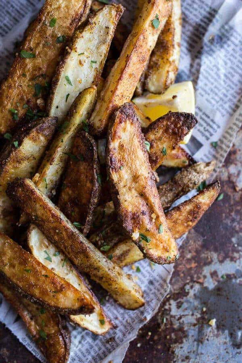 Potato wedges with malt vinegar