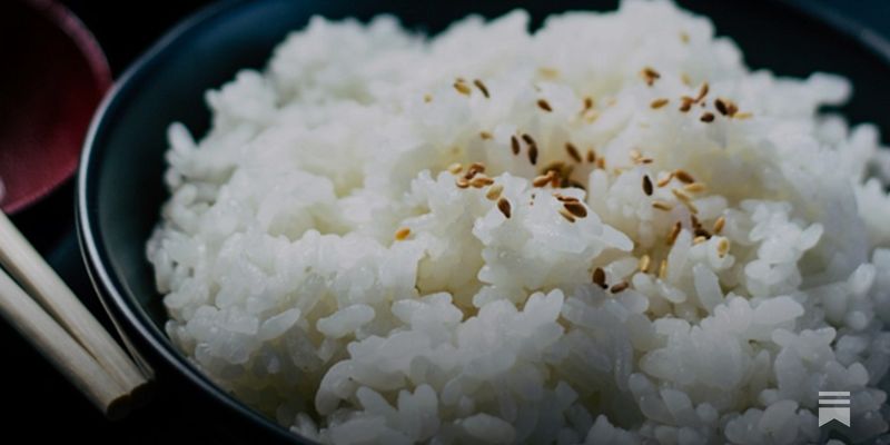 Warm rice served at unsafe temperature