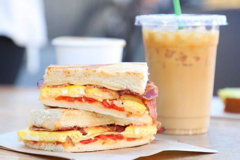 Malted Milkshake with a Fried Egg Sandwich