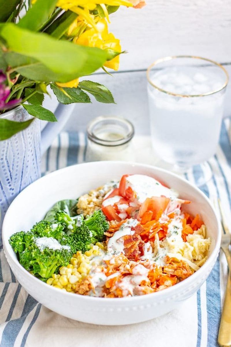 Buffalo Chicken Quinoa Bowl