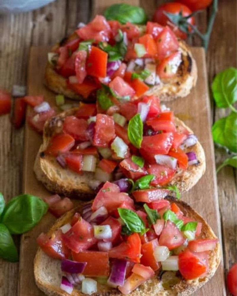 Bruschetta With Marinated Tomatoes