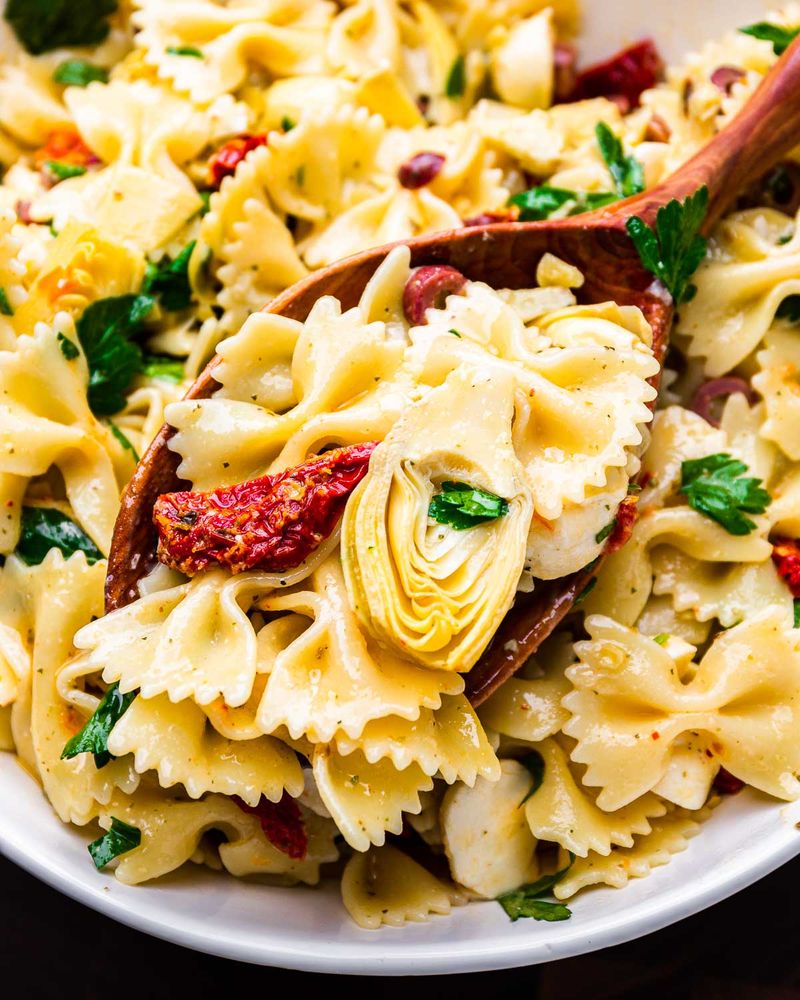 Sun Dried Tomato and Olive Farfalle