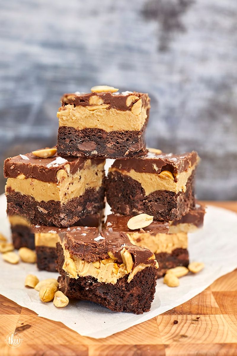 Chocolate Peanut Butter Buckeye Bars