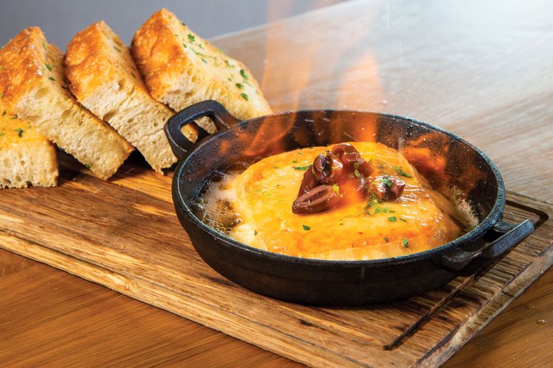 Saganaki (Flaming Greek Cheese)