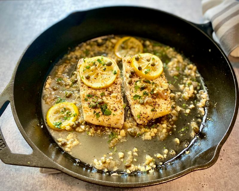 Pan-Roasted California Halibut