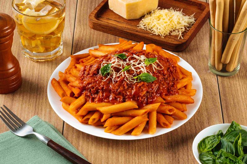 Corned Beef Creamy Tomato Pasta