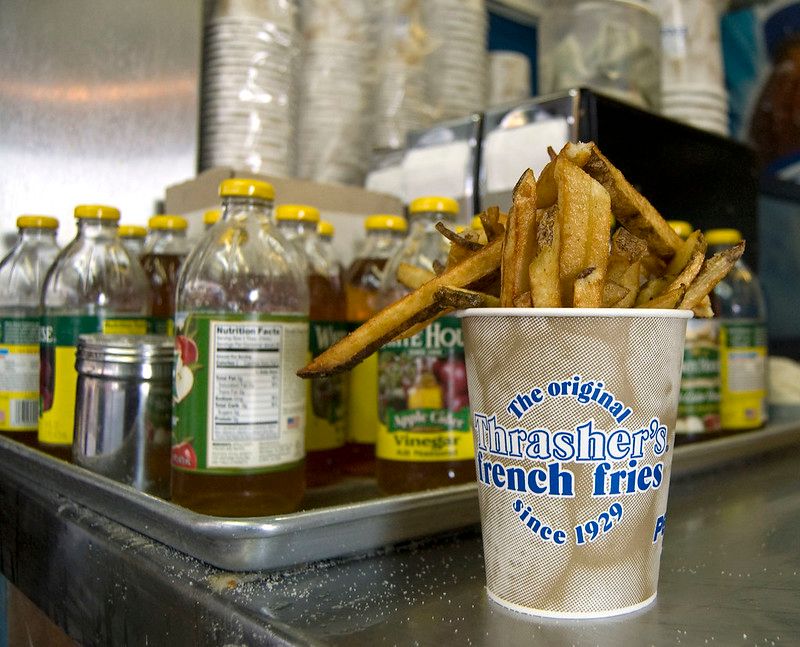 Delaware: Boardwalk fries with malt vinegar