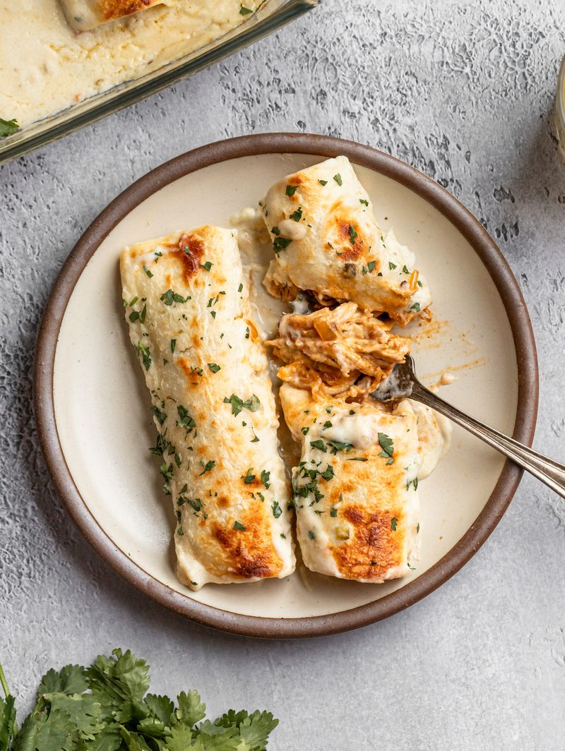 Shredded Chicken Enchiladas