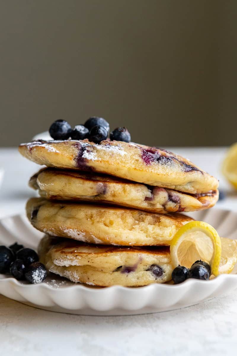 Blueberry Lemon Ricotta Pancakes
