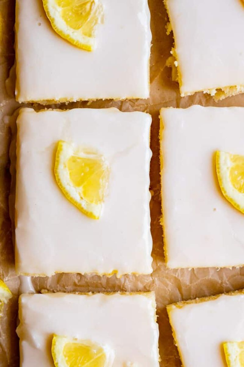Lemon Sheet Cake with Lemon Glaze