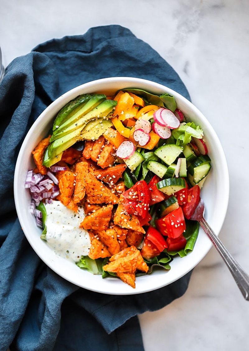 Buffalo Tempeh Salad