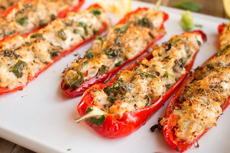 Cajun Crab Stuffed Mini Peppers
