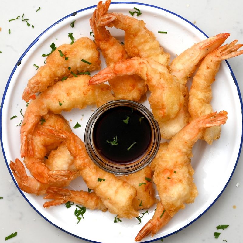 Shrimp Tempura With Dipping Sauce (Alternative Oven Method)
