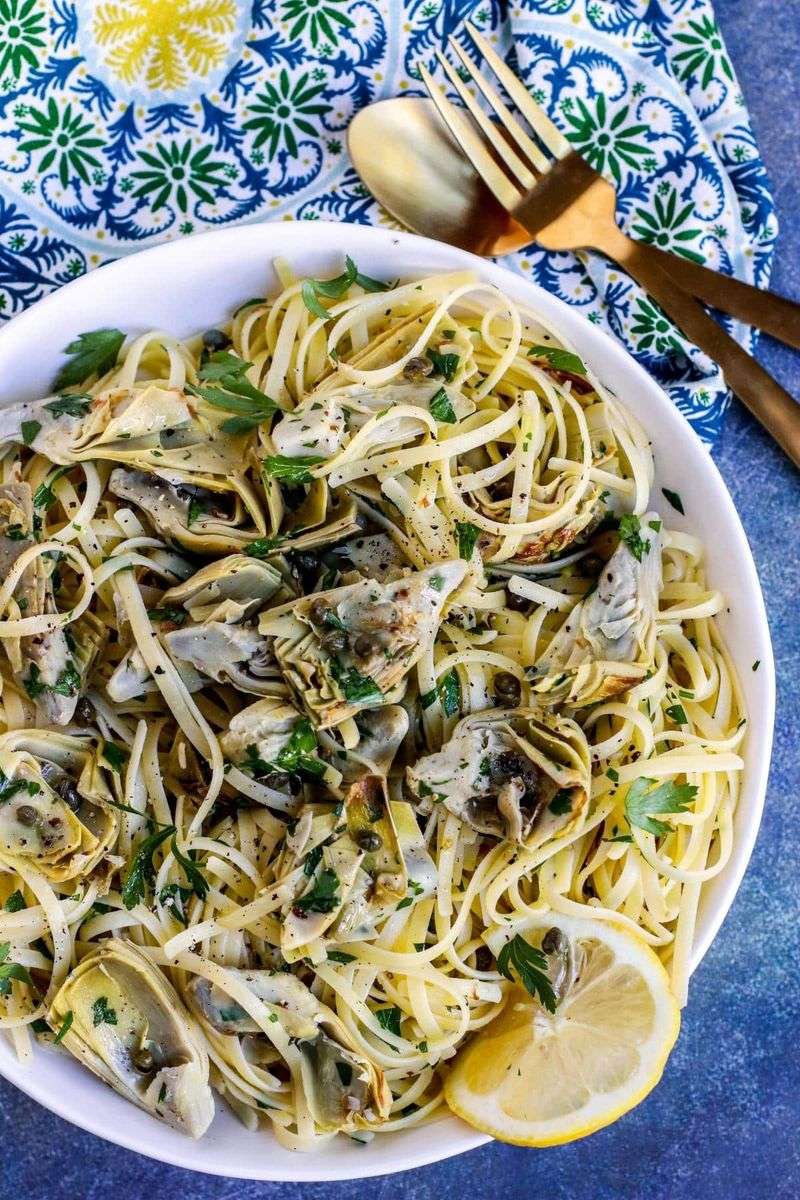 Lemony Artichoke Capers Sauce