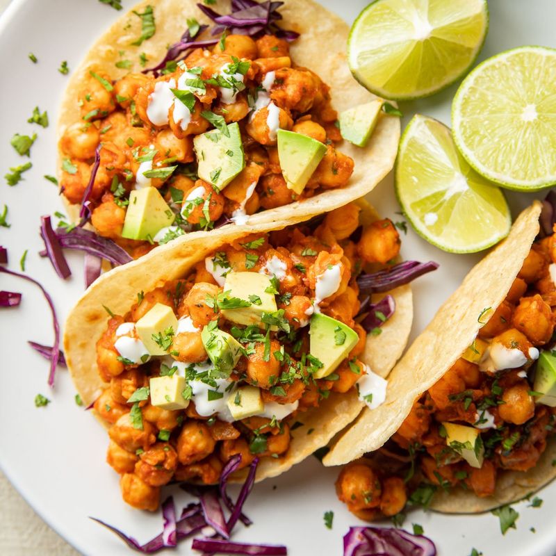 Crispy Chickpea Tacos