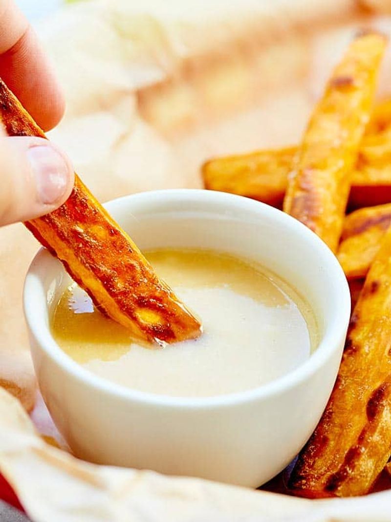 Sweet Potato Fries with Maple or Marshmallow Dip