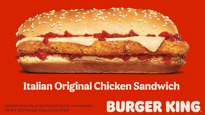 Burger King Italian Chicken Sandwich (Original 80s Version)