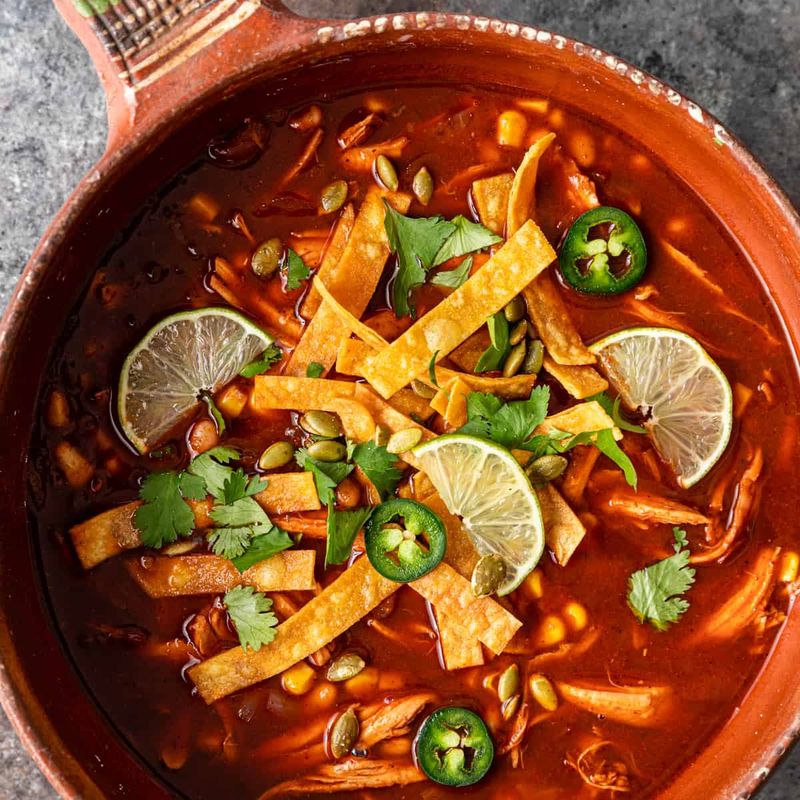Sopa de Tortilla With Ancho
