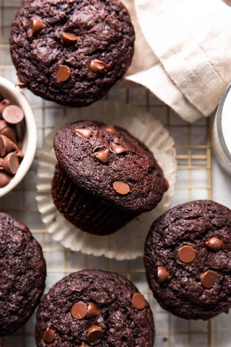 Double chocolate muffins