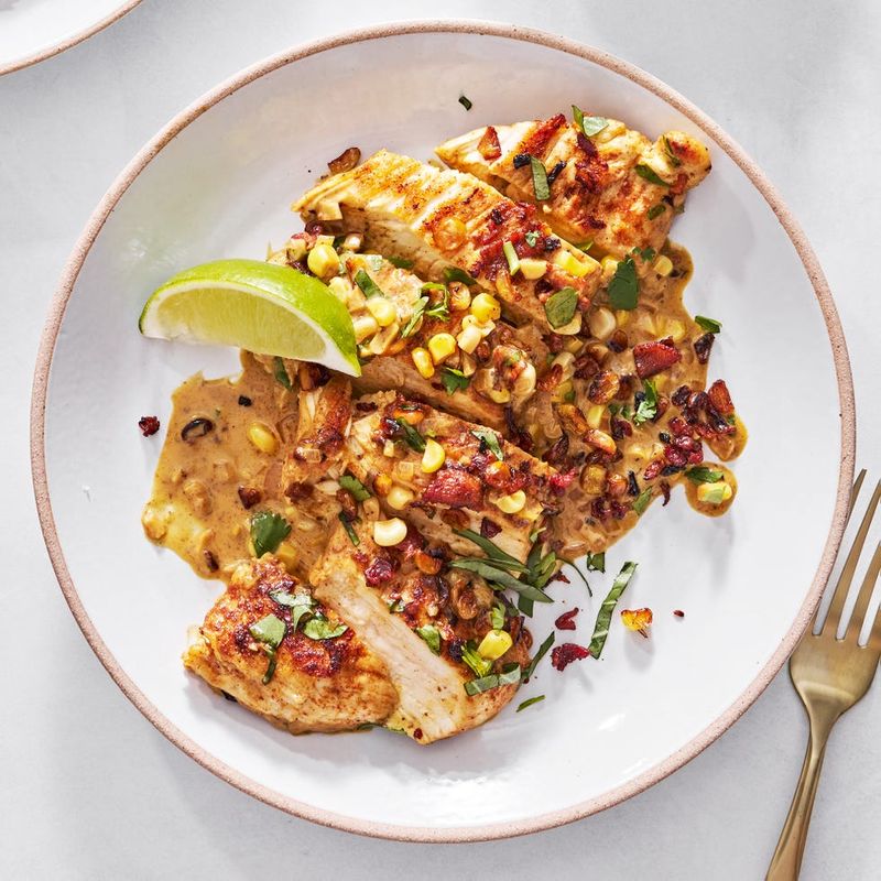 Creamy Chicken And Corn Skillet