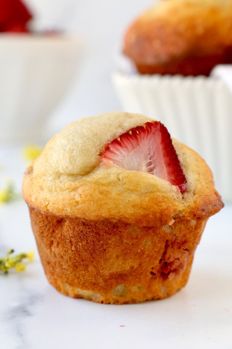 Strawberry Yogurt Muffins
