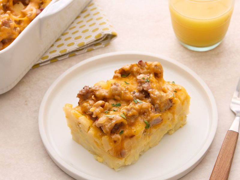 Cheesy Breakfast-for-Dinner Hash Brown Casserole