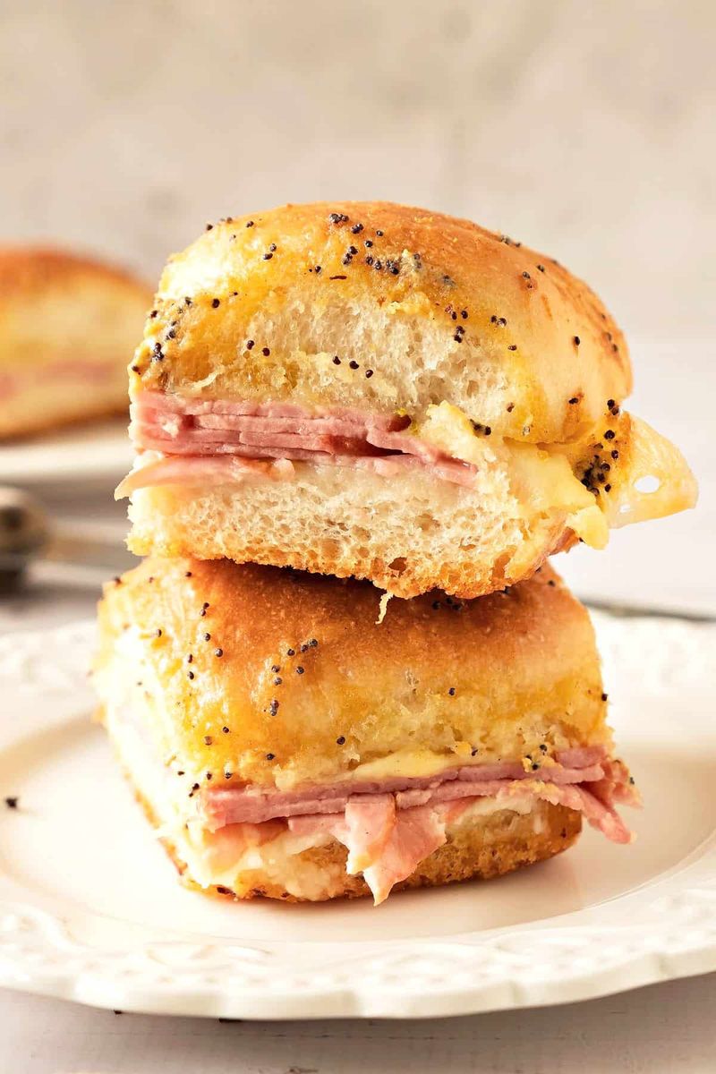 Ham and Butter on Soft Rolls
