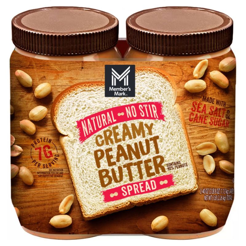 Member’s Mark All Natural Peanut Butter (2 Pack)