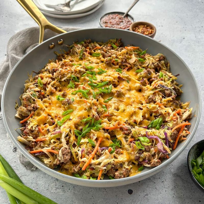 One-Pan Cabbage and Ground Beef Skillet