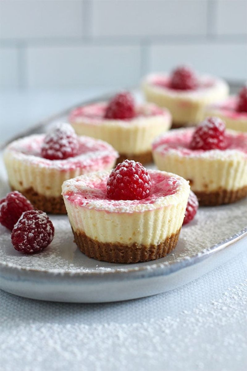 Raspberry Swirl Cheesecake Cups