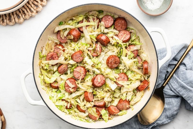 One-Pan Sausage and Cabbage