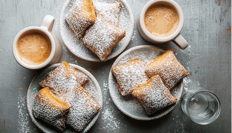 Beignets with Café au Lait (Louisiana)