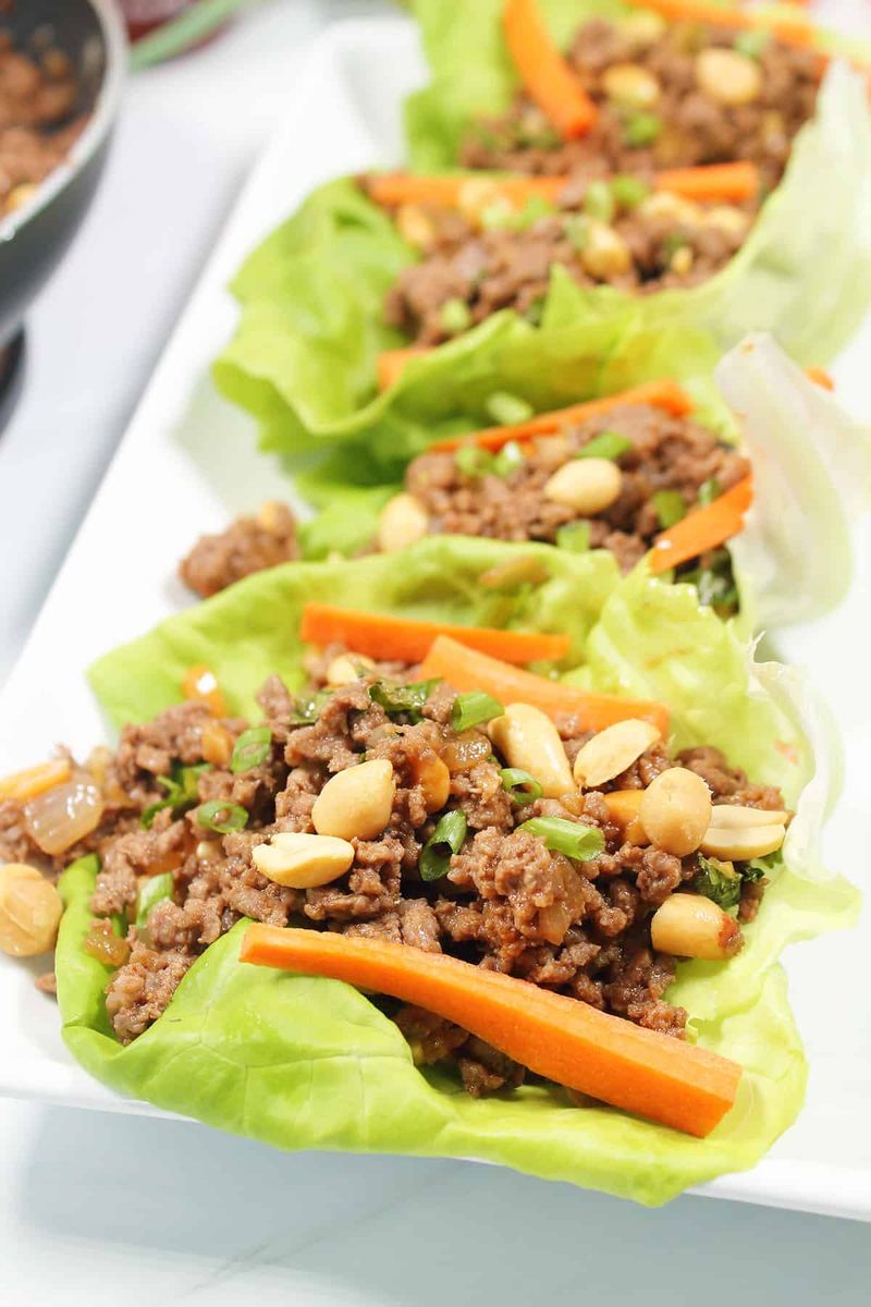 Beef Lettuce Wraps (Asian-Style)