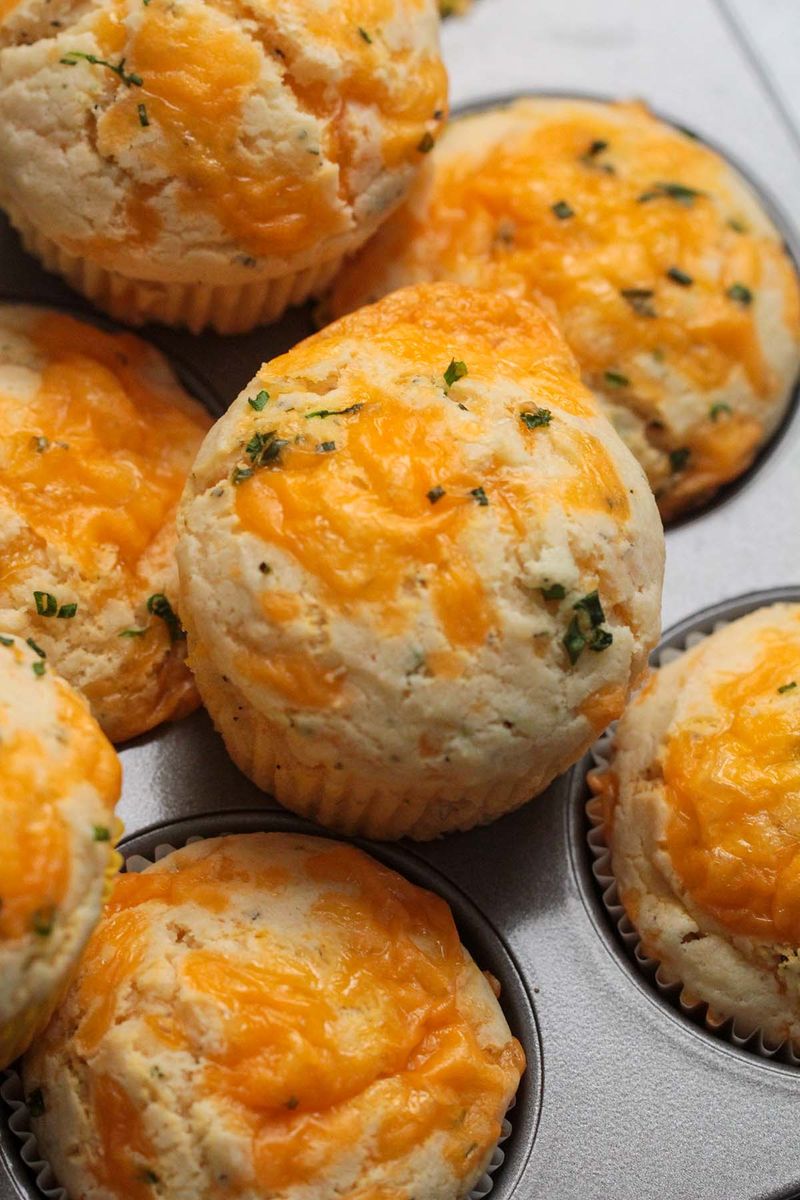 Savory Cheddar Chive Muffins