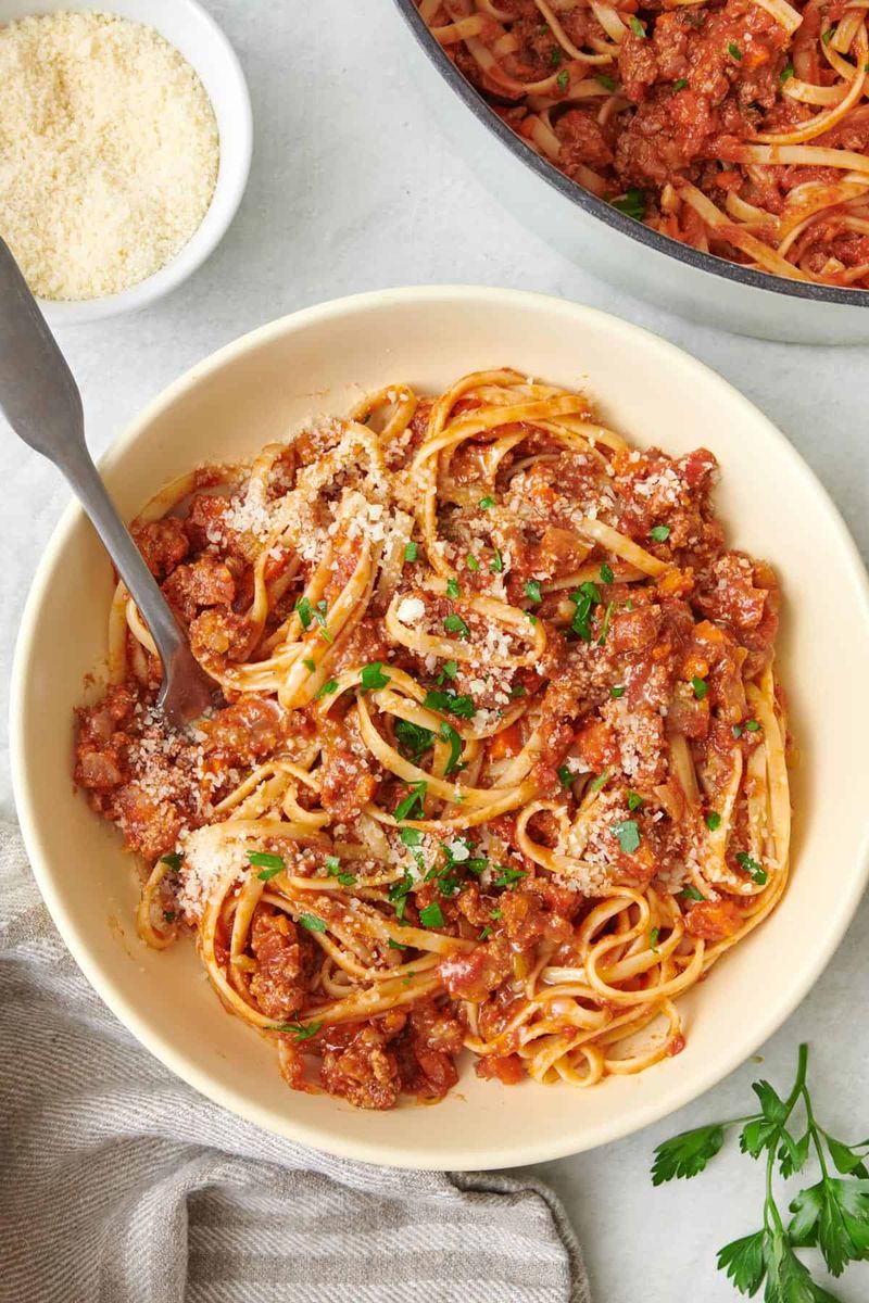 Quick Bolognese With Ground Beef