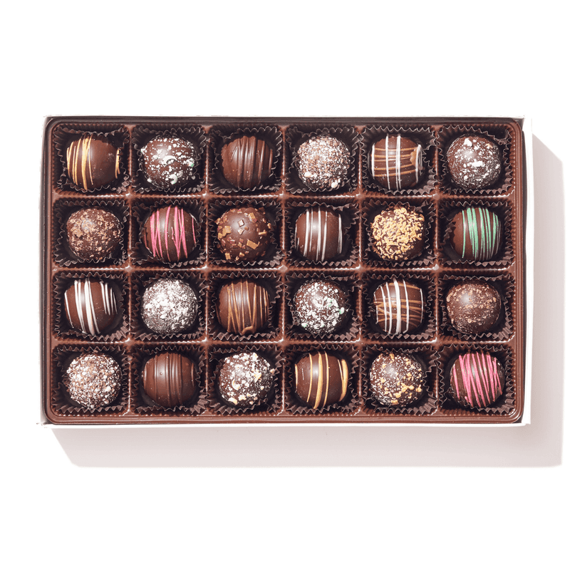 Assorted chocolate truffles