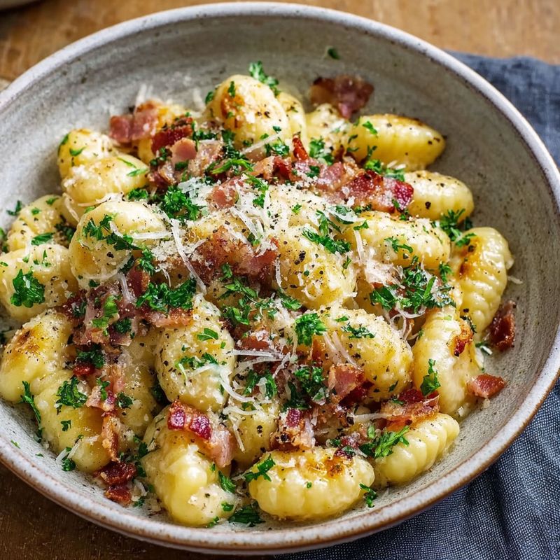 Gnocchi Carbonara-Ish