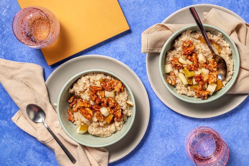 Day 7 - Cinnamon Pear Walnut Porridge