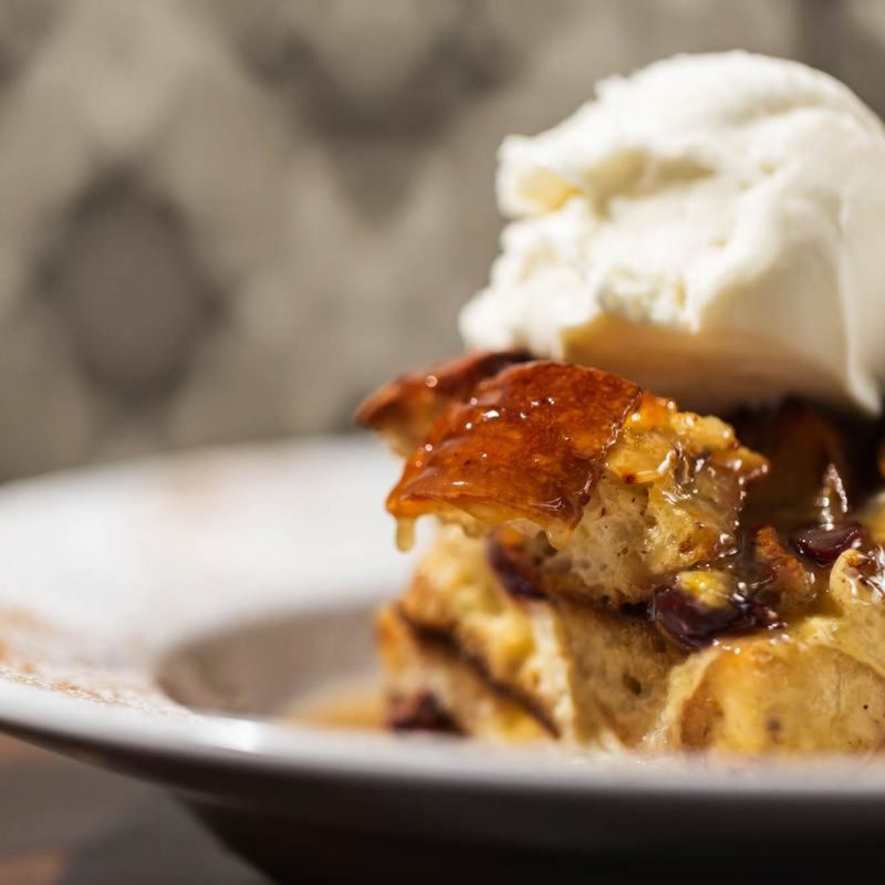 Modern New Orleans Bourbon Bread Pudding