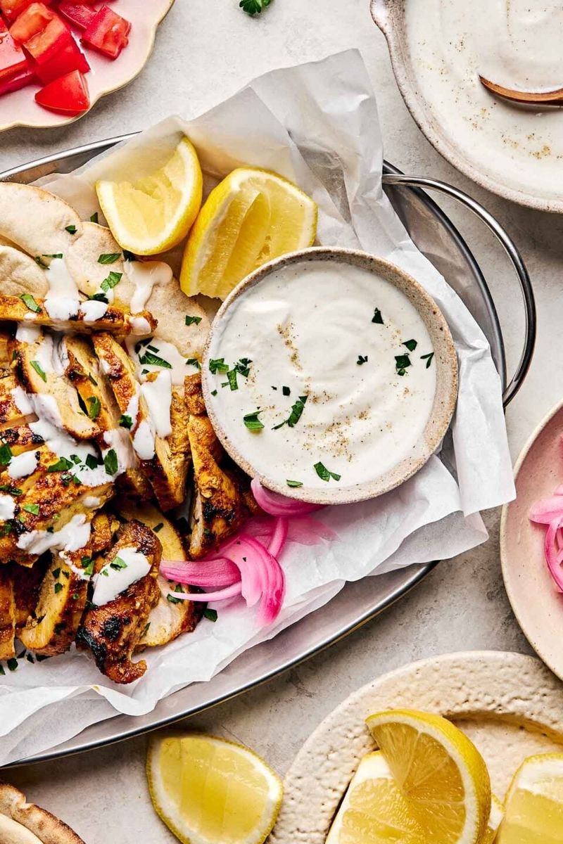 Aioli style garlic yogurt