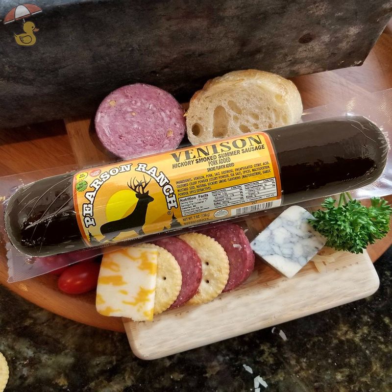 Venison Summer Sausage and Cheese Board