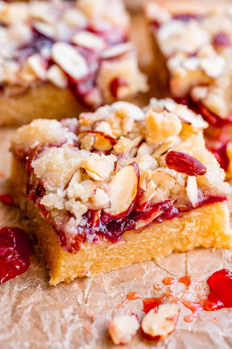 Almond Flour Raspberry Bars