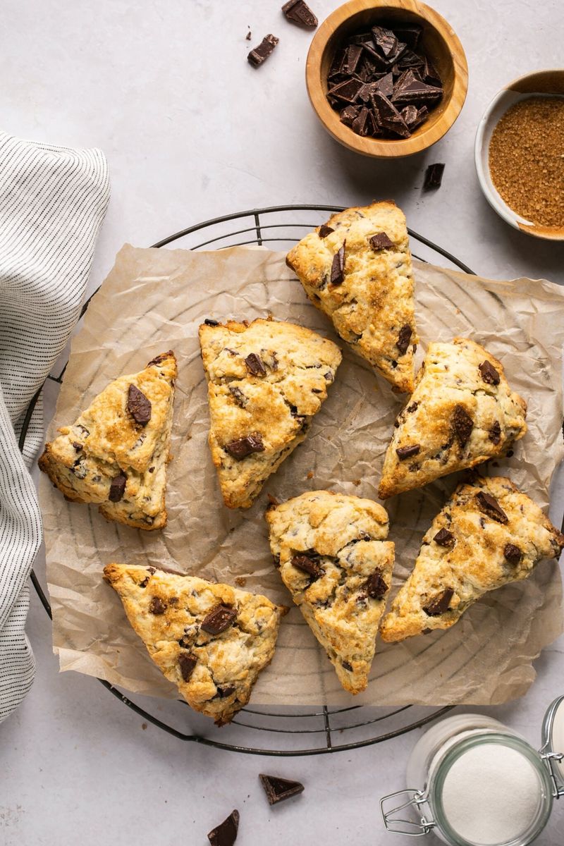 Dark Chocolate Chip Scones