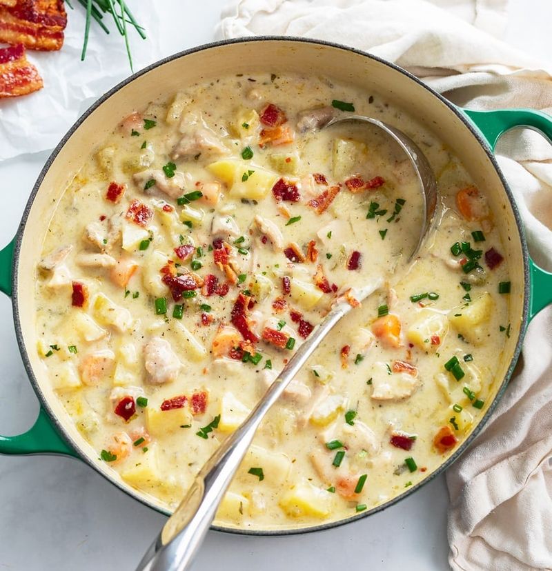 Creamy Chicken and Bacon Soup