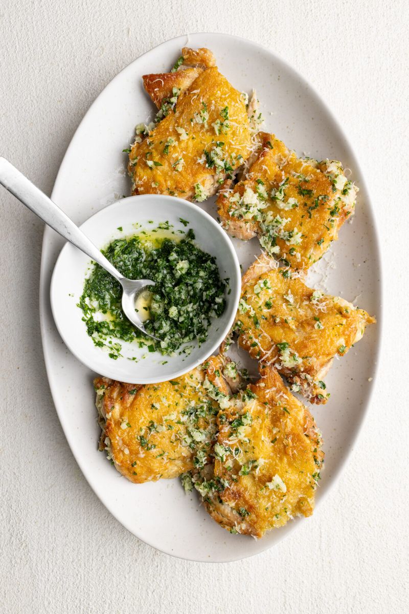 Garlic Parmesan Chicken Thighs