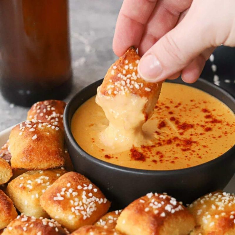 Little Smokies In Beer Cheese Dip